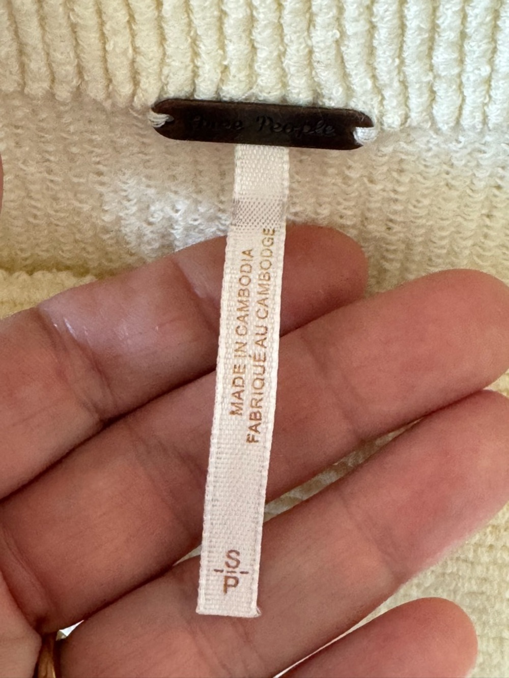 Free People Size S Free People Ottoman Slouchy Tunic Light Yellow oversized flaw - Picture 13 of 15